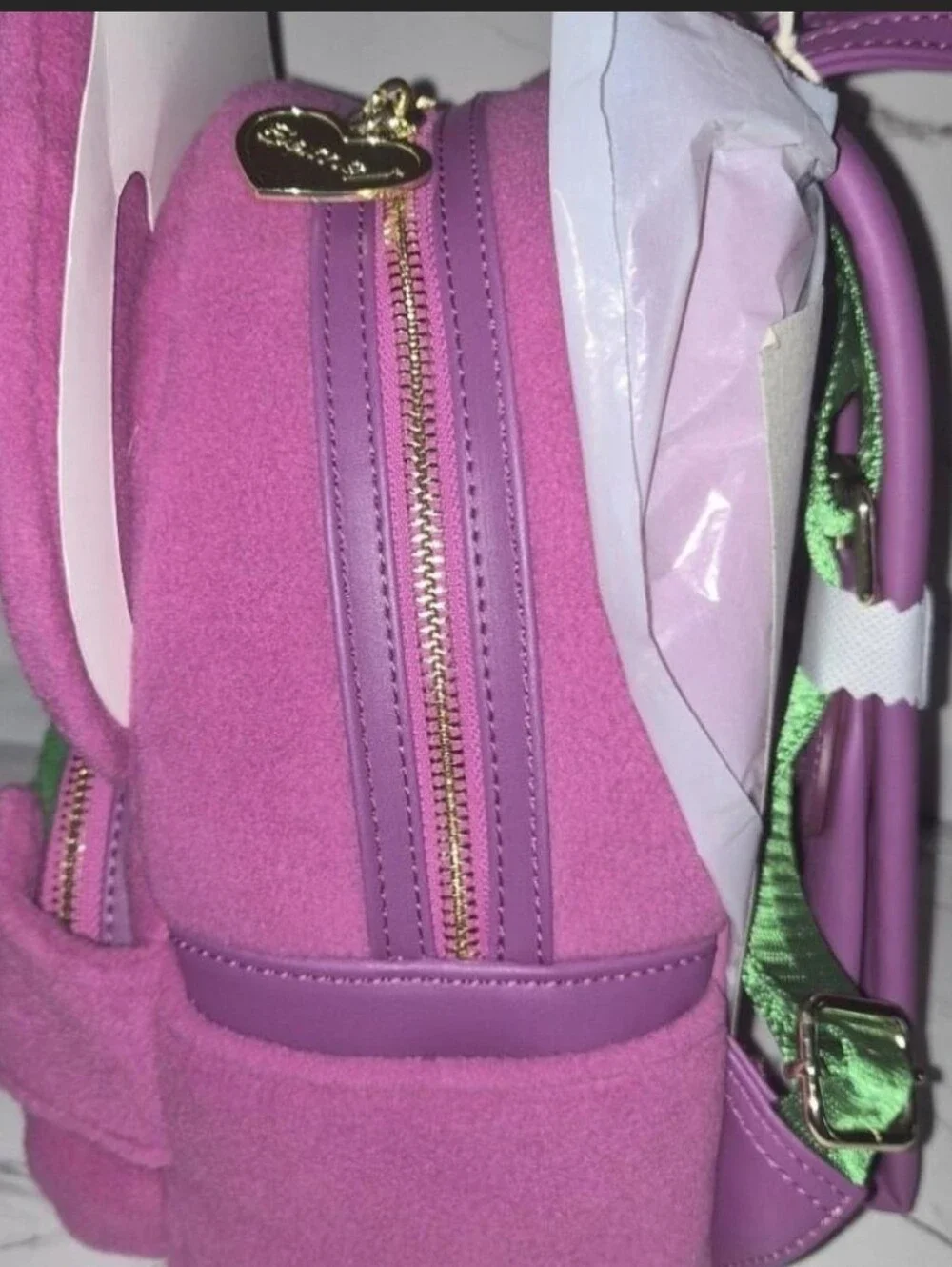 NWT Barney Cosplay Mini Backpack